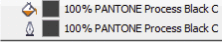 Pantone colour selected
