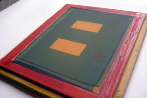 Screenprint screen detail